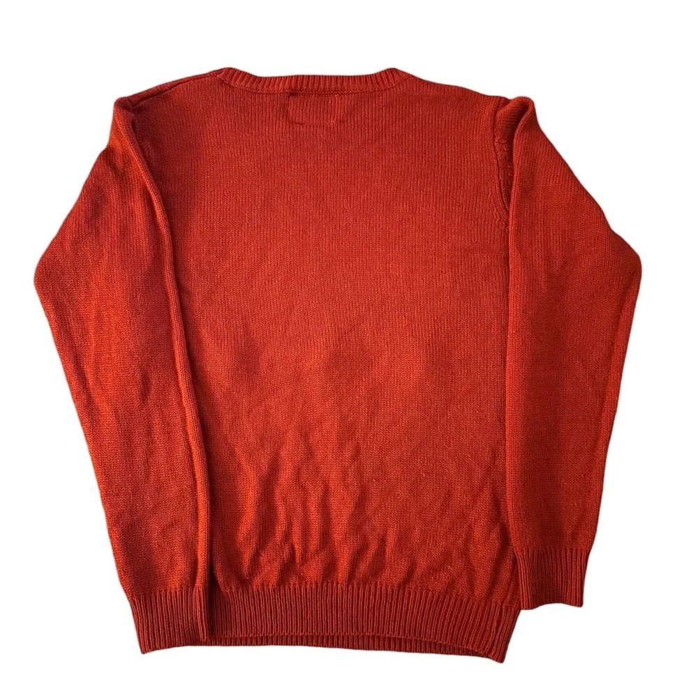 Christmas/Holiday Sweater by Daisy’s Boutique crew neck red with reindeer Size L - Picture 3 of 8